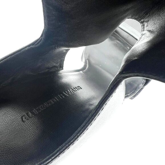 Alexander Wang Black Leather Gladiator Strappy Sandals Heels 35 - Picture 9 of 13